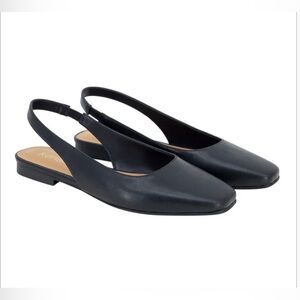 Kensie Women's Slingback Flat Lightweight Black